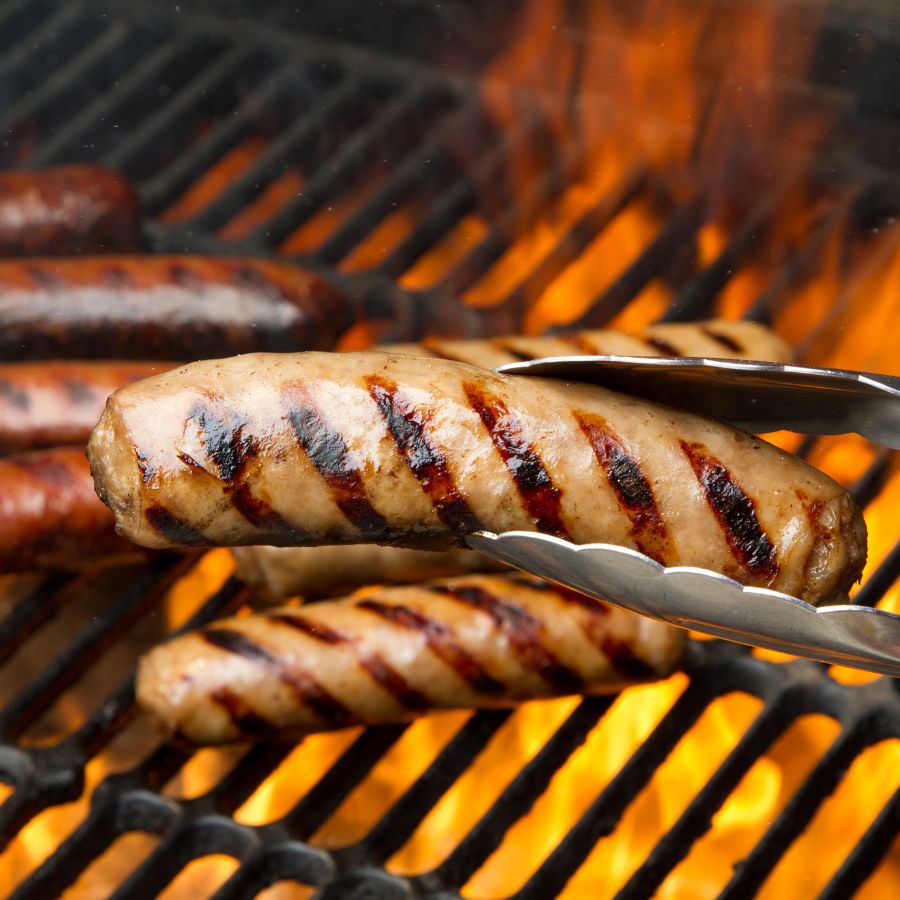 Brats on the grill